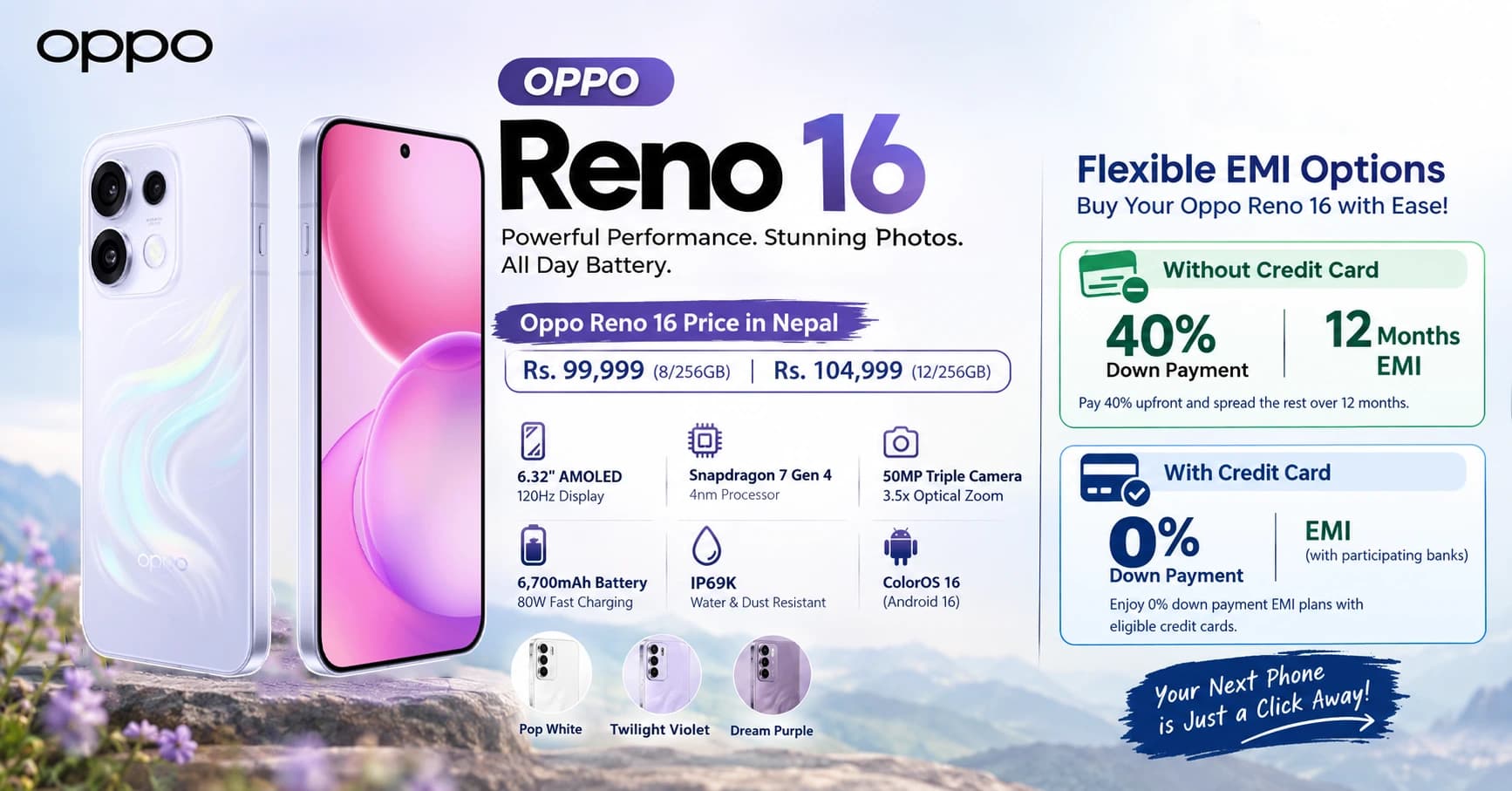 OPPO Reno 16 Price in Nepal