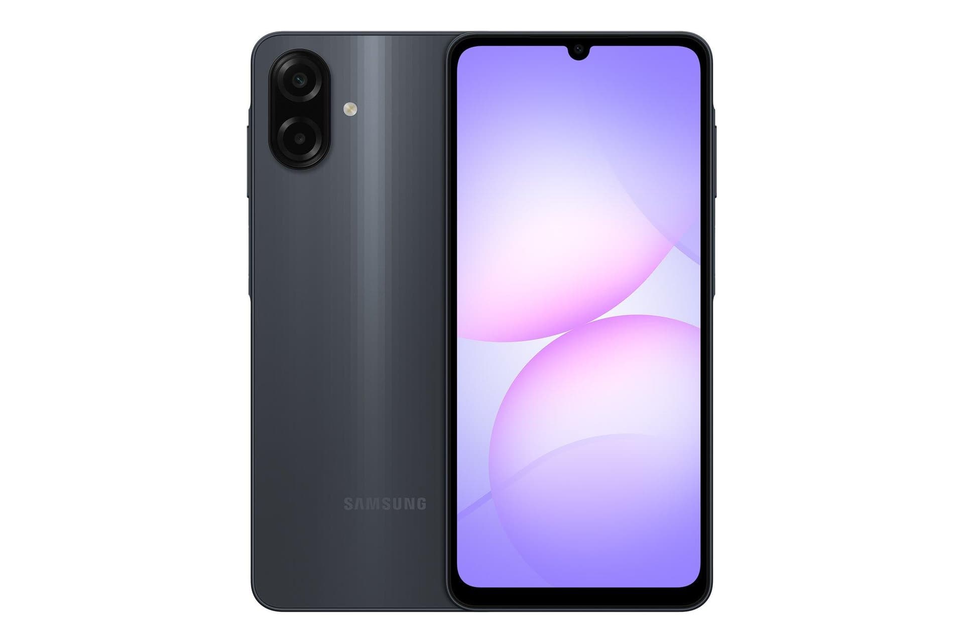 galaxy a07 black front