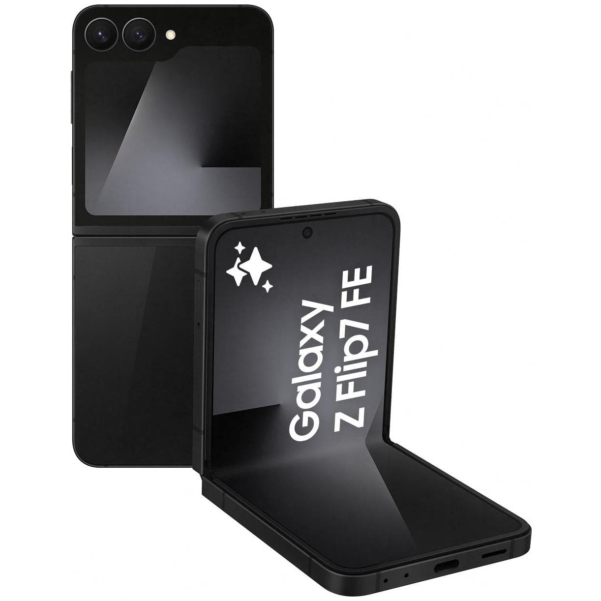 galaxy z flip 7 fe black front
